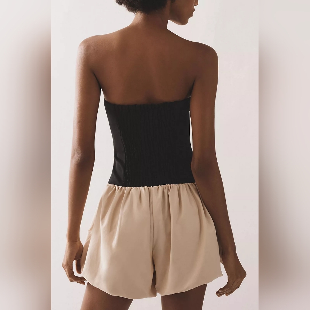 Anthropolgie Maeve Strapless Bubble Romper